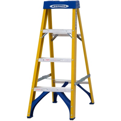 Werner GRP Fibreglass Swingback Stepladder